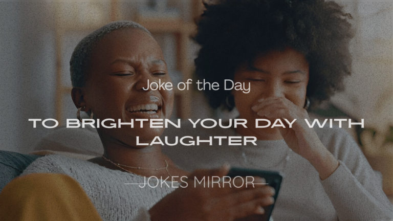 Laughing crowd with colorful 200+ Joke of the Day 6-1-25 text, featuring animals and puns for kids and adults.