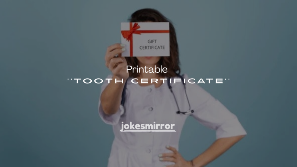 90+ Printable 1st First Tooth Certificate Templates